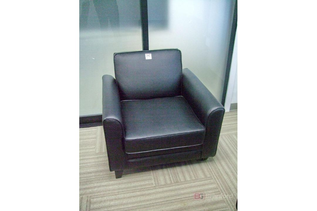 (3) Leather Side Chairs - Image 2 of 4