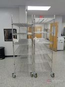 (2) Uline Metro Style Portable Wire Racks