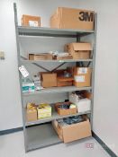Lot of Steel Shelf w/ Shipping Supplies
