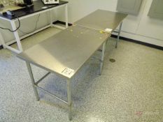 (2) 4' Stainless Steel Lab Benches