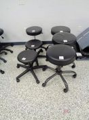 (6) Assorted Lab Stools
