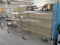 (2) Uline Metro Style Portable Wire Racks