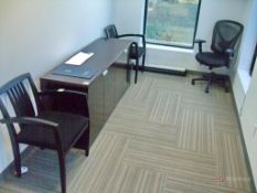 Credenza w/ (2) Side Chairs, (1) Swivel Chair