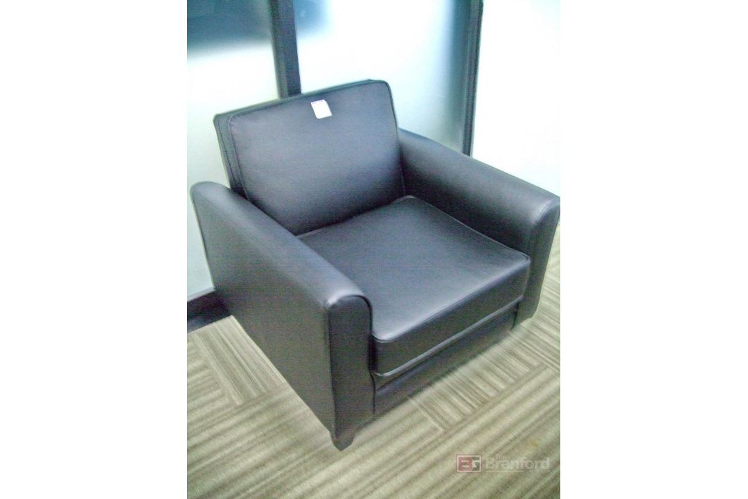 (3) Leather Side Chairs - Image 3 of 4