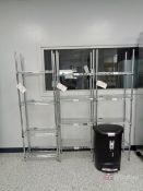 (3) Uline Wire Shelves, 2' W x 1' D x 6' H