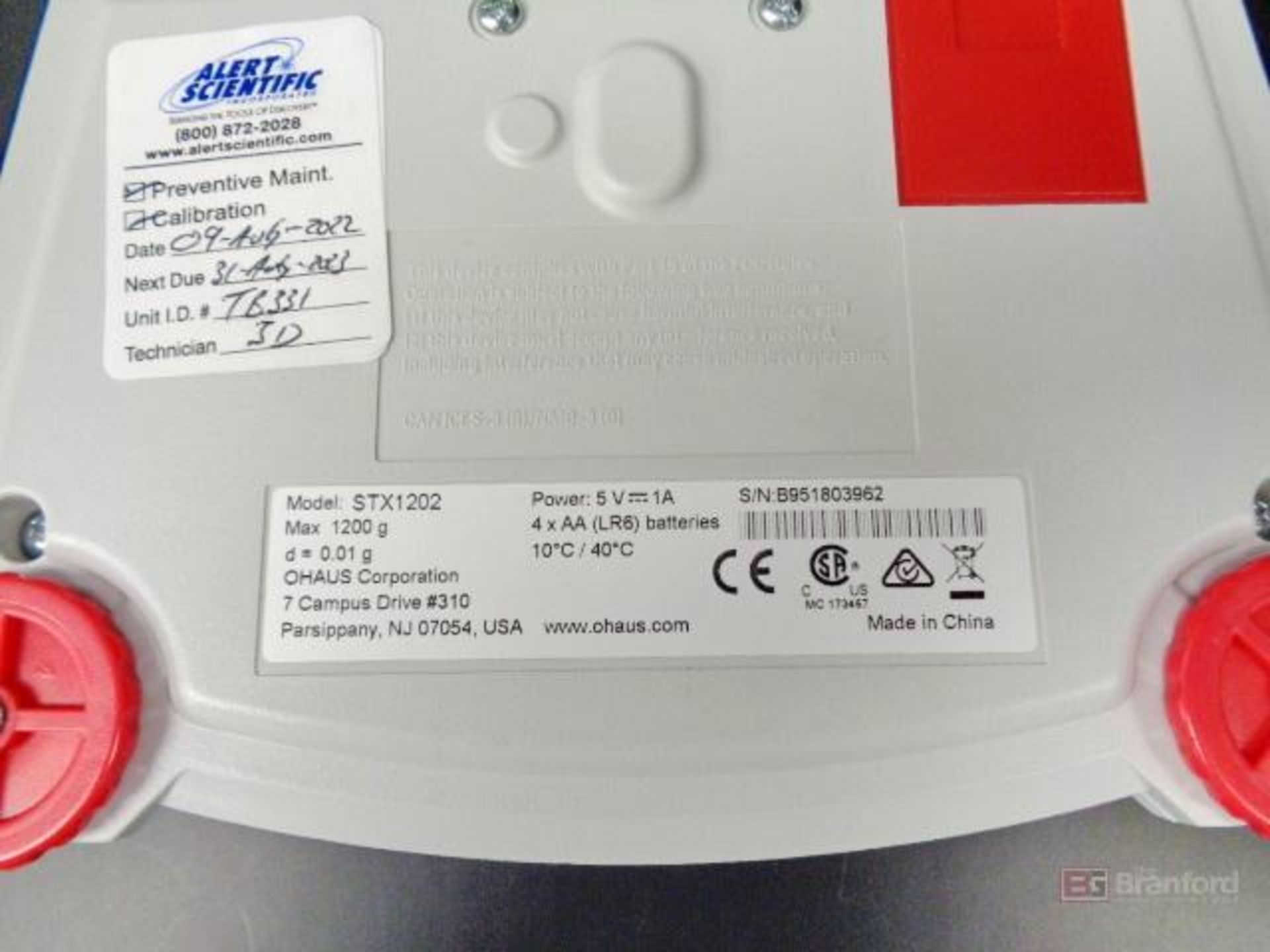 Ohaus Scout STX1202 Portable Balance - Image 3 of 3