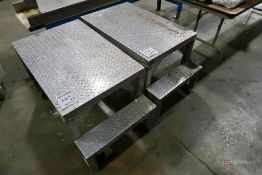 (2) Aluminum Platforms