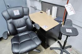 Desk And (2) Chairs