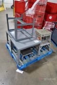 Pallet Of Assorted Steel Tables And Step Ladders