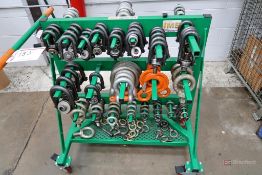 Rolling Cart w/ Assorted D Rings/Shackles