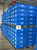 (10) Pallets of Heavy Duty Plastic 24 x 14 x 9 Parts Bins