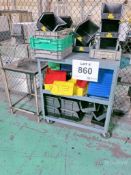 Castered Cart w/ Arco Bins