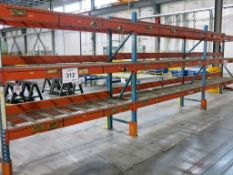 Lot of (3) Sections of Tear Drop Style Racking