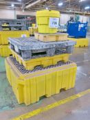 (4) 55-Gallon Drum Spill Containment Pallets w/ Spill Kit