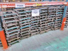 Lot of Metal Castered Dollies, 15