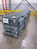 (8) Pallet Lots of Collapsible Steel Stackable Totes