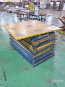 Pallet Rotator On Electric Scissor Lift