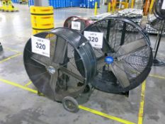 Lot of (2) Floor Mount Shop Fans