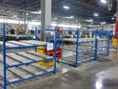 Lot of (4) Sections of Custom Made Gravity Racking