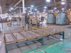 (3) Sections of Roller Topped Tote Racks