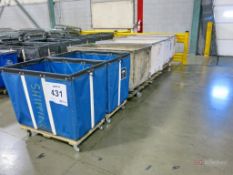 Lot of (6) Soft Side Laundry Style Castered Totes