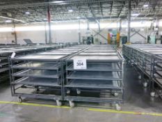 Creform Custom Made Tugger Receiving Pneumatic Lifting Work in Progress Multi Shelf Carts