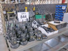 Large Lot of Motorola Walkie Talkies, Batteries, Repeater