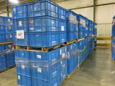 (14) Pallet Lots of Work in Progress Plastic Totes