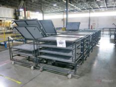 Creform Custom Made Tugger Receiving Pneumatic Lifting Work in Progress Multi Shelf Carts