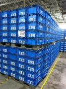 Lot of (300) Plastic Totes on (10) Pallets