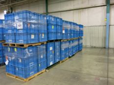 (12) Pallet Lots of Work in Progress Plastic Totes