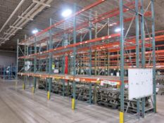 (10) Sections of Tear Drop Style Pallet Racking