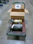 Lot of (3) Pump Motors w/ Cart