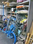 (3) Sections of Heavy Duty Shelving w/ Contents