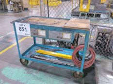 Castered 2-Drawer Heavy Duty Mold Repair Cart