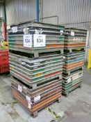 Lot of (6) Stackable Scrap Metal Bins