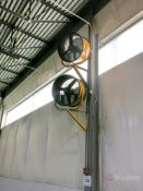 Lot of (2) Wall Mount Big Ass Fans