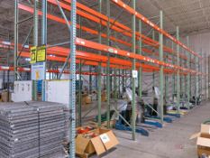 (16) Sections of Tear Drop Style Pallet Racking