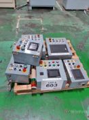 Lot of Operator Control Panels w/ Associated Mitsubishi Screens