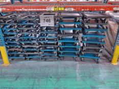 Lot of Metal Castered Dollies, 15