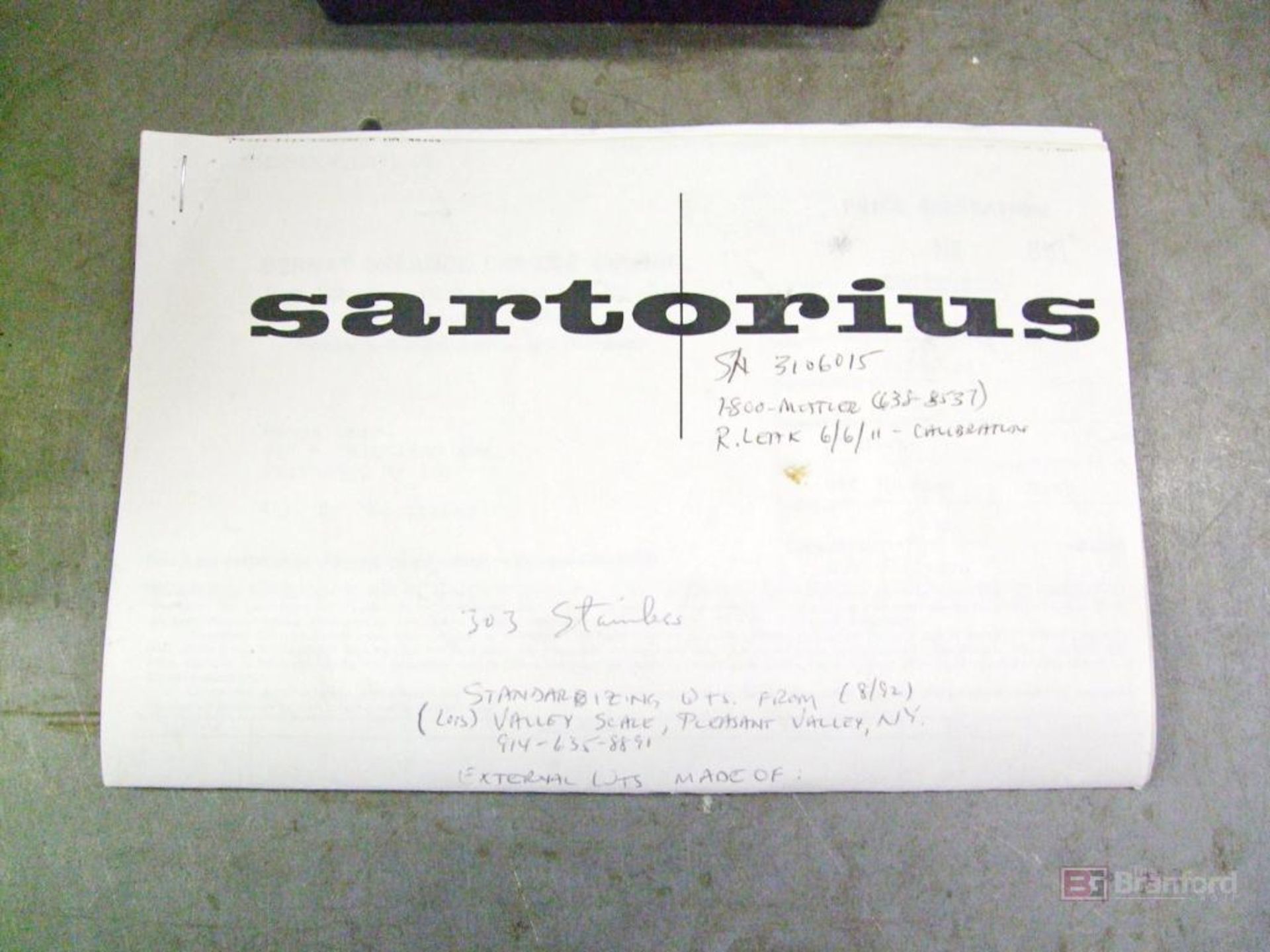 Sartorius 1213 MP Digital Scale w/ Troemner Weight Set - Image 6 of 7