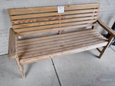 (3) Wood Benches