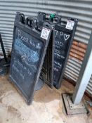 (2) Menu Signs
