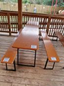 Garden Table w/ (2) Benches