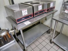 S/S Rolling Prep Table