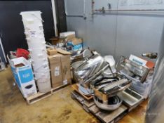 (5) Pallets Of Food Serving Equipment