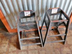 (2) Wood Booster Chairs