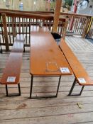 Garden Table w/ (2) Benches