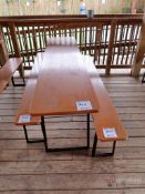 Garden Table w/ (2) Benches
