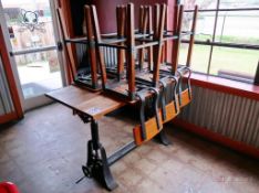 Industrial Bar Table w/ (6) Chairs